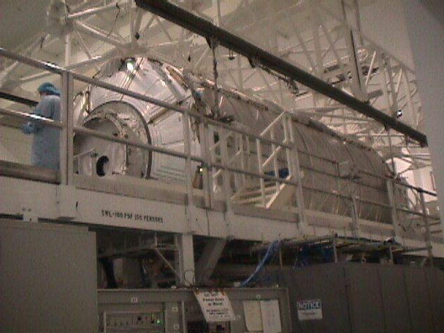 Space Lab Destiny ready to be moved to the pad