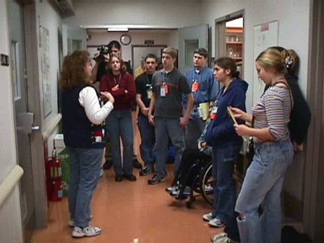 Anna explaining the procedure