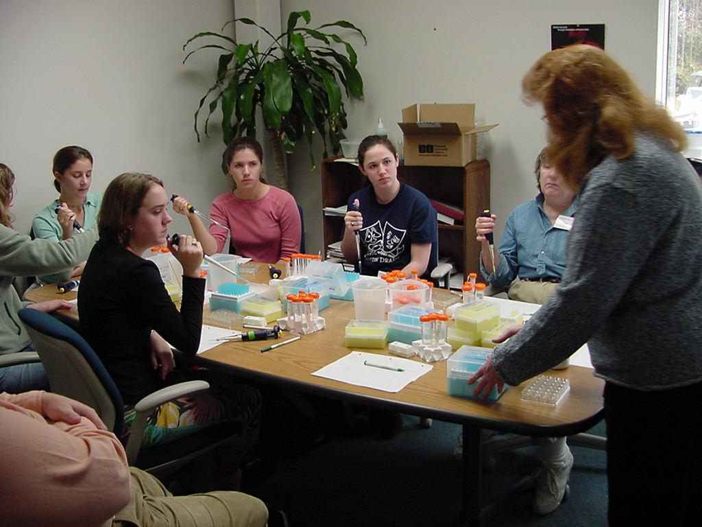 The Stanton College Prep group get their chance to learn from Anna
